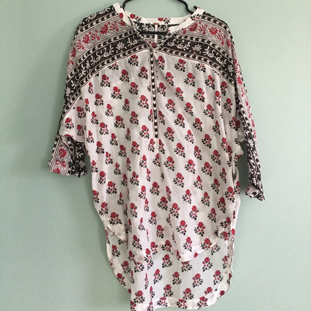 Free People Floral Tunic